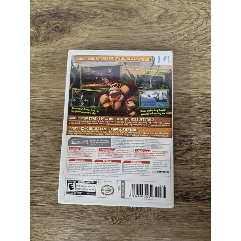 Nintendo Wii Donkey Kong Country Returns Teste D